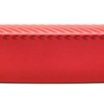 PORTAPLACA FIBRA DE CARBÓN-ROJO 32X3.2CM