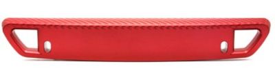 PORTAPLACA FIBRA DE CARBÓN-ROJO 32X3.2CM