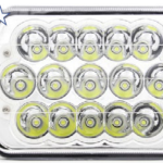 FARO DELANTEROCUADRADO 7" GRANDE15LED EPISTAR ALTA Y BAJA20X14CM 12-36V