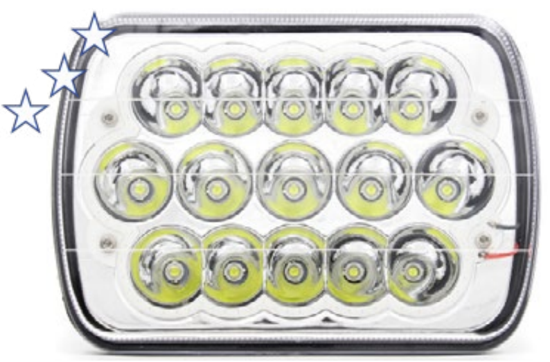 Captura de pantalla 2024-03-21 a la(s) 23.55.37 FARO DELANTEROCUADRADO 7" GRANDE15LED EPISTAR ALTA Y BAJA20X14CM 12-36V - Imagen 1