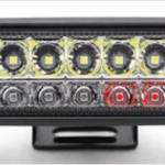 FARO LED (PLATANITO) 3030 18LEDS 18W LUZ BLANCA + LUZ AZUL Y ROJA ESTROBO 8-100V
