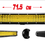 BARRA 132 LED 2472 AMBAR PUNTO Y EXPANSIVO 396W 71.5X8CM 8-100V