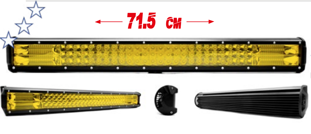 Captura de pantalla 2024-03-22 a la(s) 00.07.41 BARRA 132 LED 2472 AMBAR PUNTO Y EXPANSIVO 396W 71.5X8CM 8-100V - Imagen 1