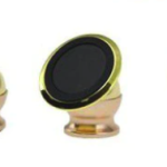 SOPORTE DE CELULAR METAL C/ADHESIVO NEGRO CON GOMA PROTECTORA