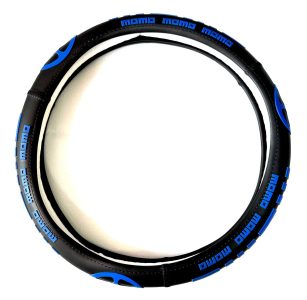 FORRO DE TIMÓN DE LÁTEX - MARCA MOMO - COLOR AZUL - Imagen 2