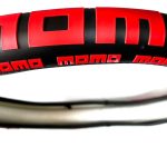 FORRO DE TIMÓN DE LÁTEX - MARCA MOMO - COLOR ROJO