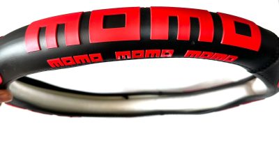 FORRO DE TIMÓN DE LÁTEX - MARCA MOMO - COLOR ROJO
